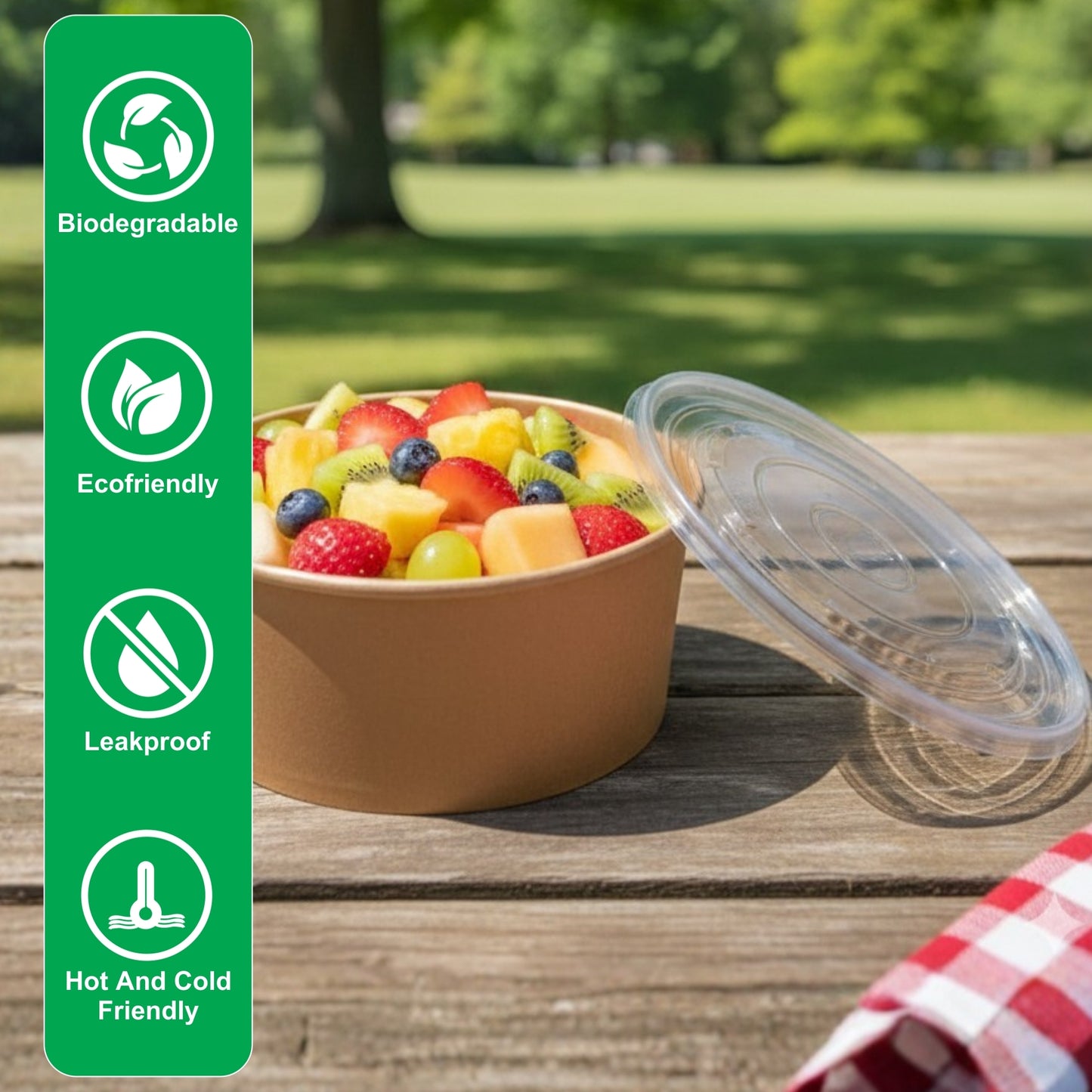 1300 ml Paper Salad Container