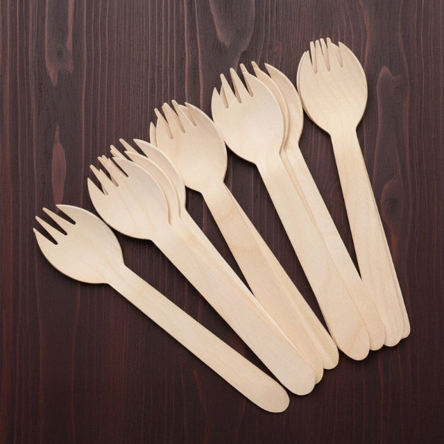 Wooden Spork 16cm