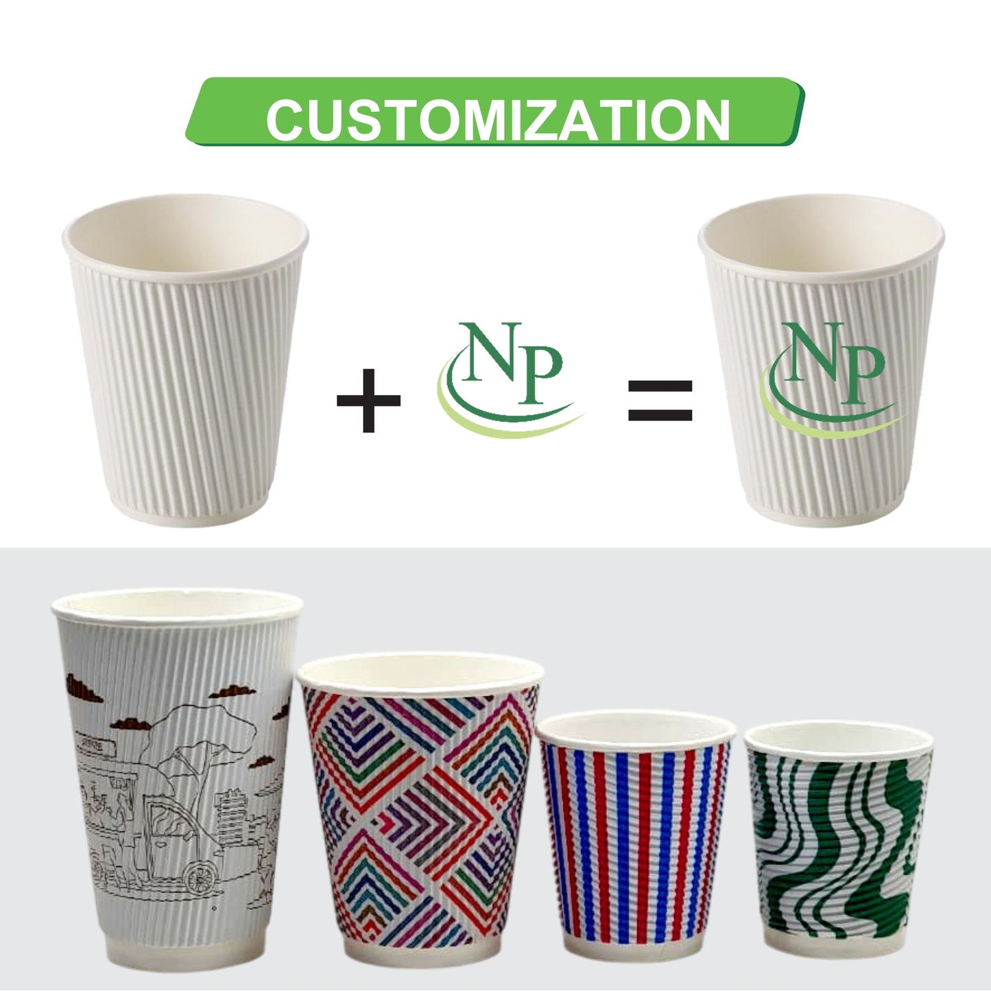 300 ml Ripple Paper Cup / 1 PE