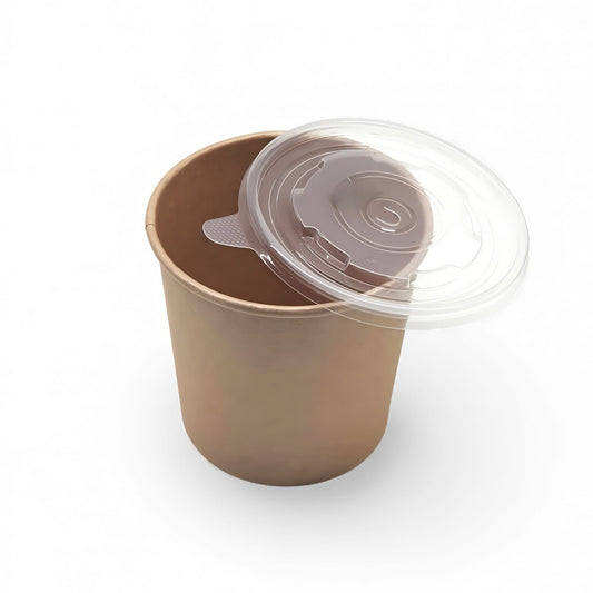 500 ml Kraft Round Paper Container (115 Dia)