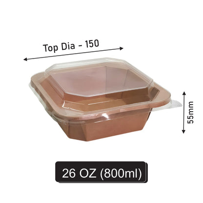 26 oz Square Paper Container