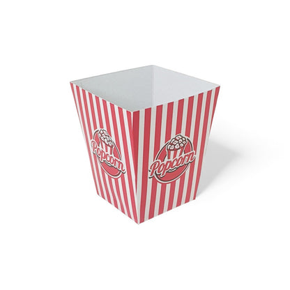 PNS 32 OZ Square Popcorn Box Printed (Red Color)