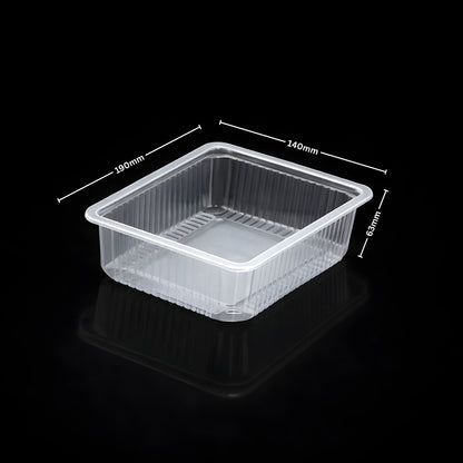 190 × 140 × 63 mm PP Rectangular Tray