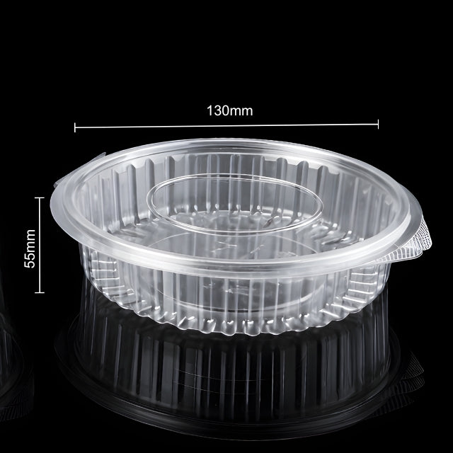HINGED BOX ROUND 34 OZ FL KHAKHRA BOX (1457)