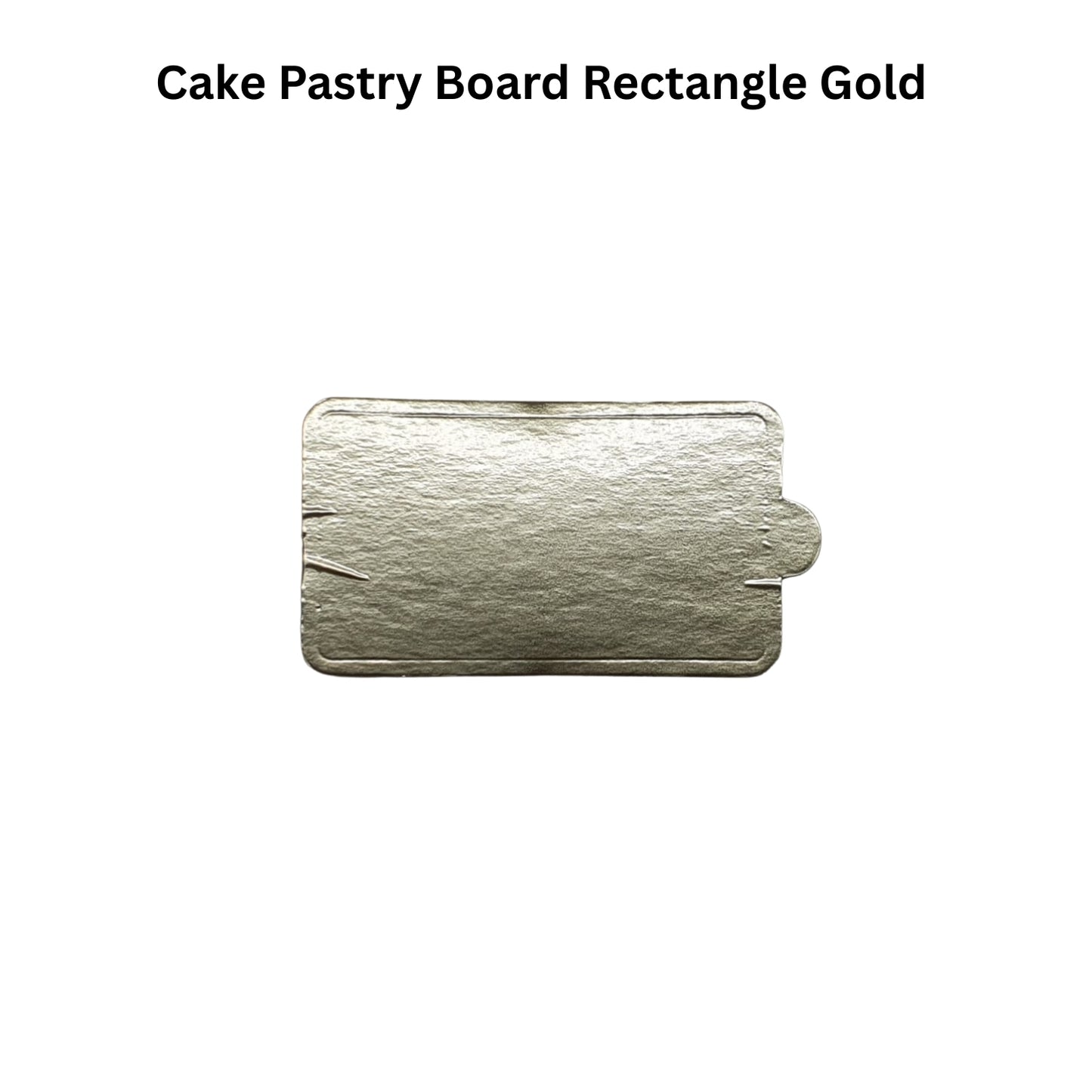 Cake Pastry Board – Rectangle Gold (3.5 x 2)