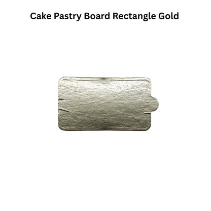 Cake Pastry Board – Rectangle Gold (3.5 x 2)