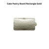 Cake Pastry Board – Rectangle Gold (3.5 x 2)