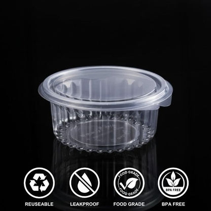 HINGED BOX ROUND 12 OZ FL