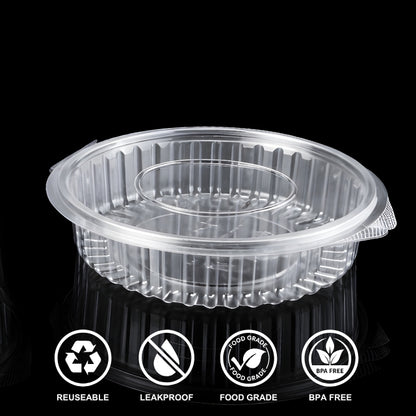 HINGED BOX ROUND 34 OZ FL KHAKHRA BOX (1457)