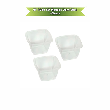 NP PS 18 SQ Jelly Container 60ml Clear