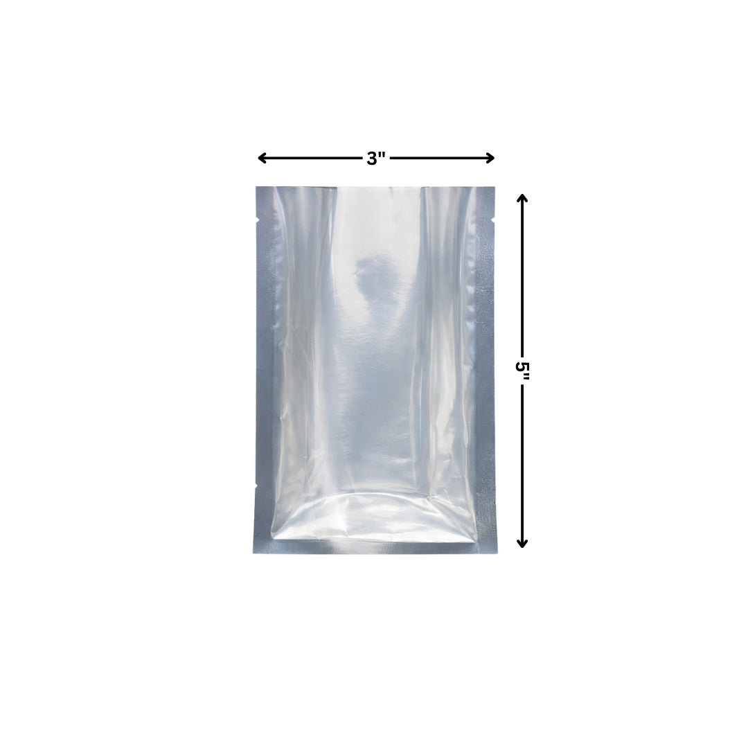 Vacuum Pouch - One Side Clear One Side Metallized (3 x 5")