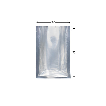 Vacuum Pouch - One Side Clear One Side Metallized (3 x 5")
