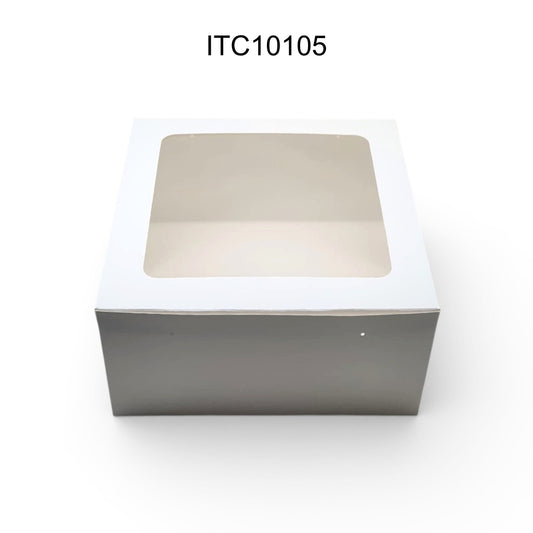 ITC 10x10x5 Inch Window Cake Box for 1 Kg Cake