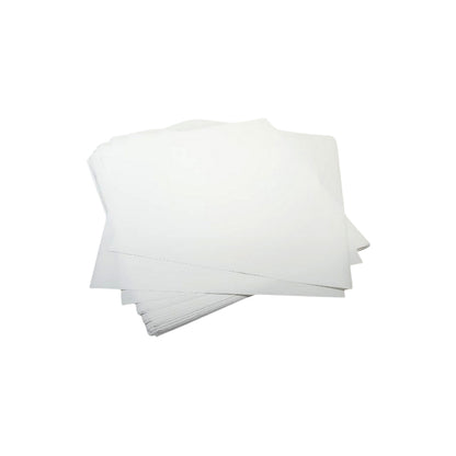Ecowrap Plain Cut Sheet 10 x 10 inch White color (250 Sheets) Butter Paper