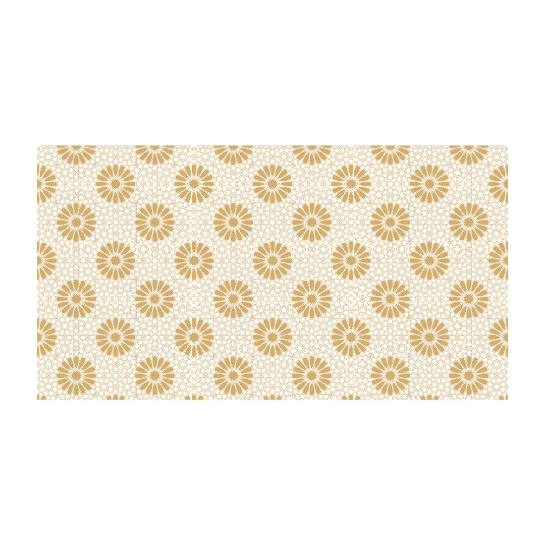 Sunflower Design Table Roll ( GOLD , WHITE)