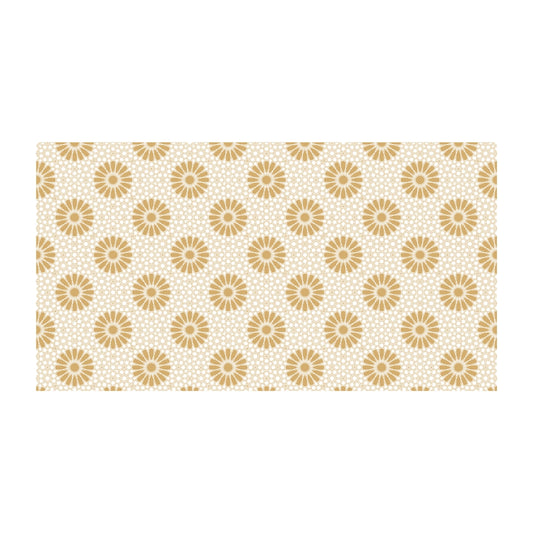 Sunflower Design Table Roll ( GOLD , WHITE)