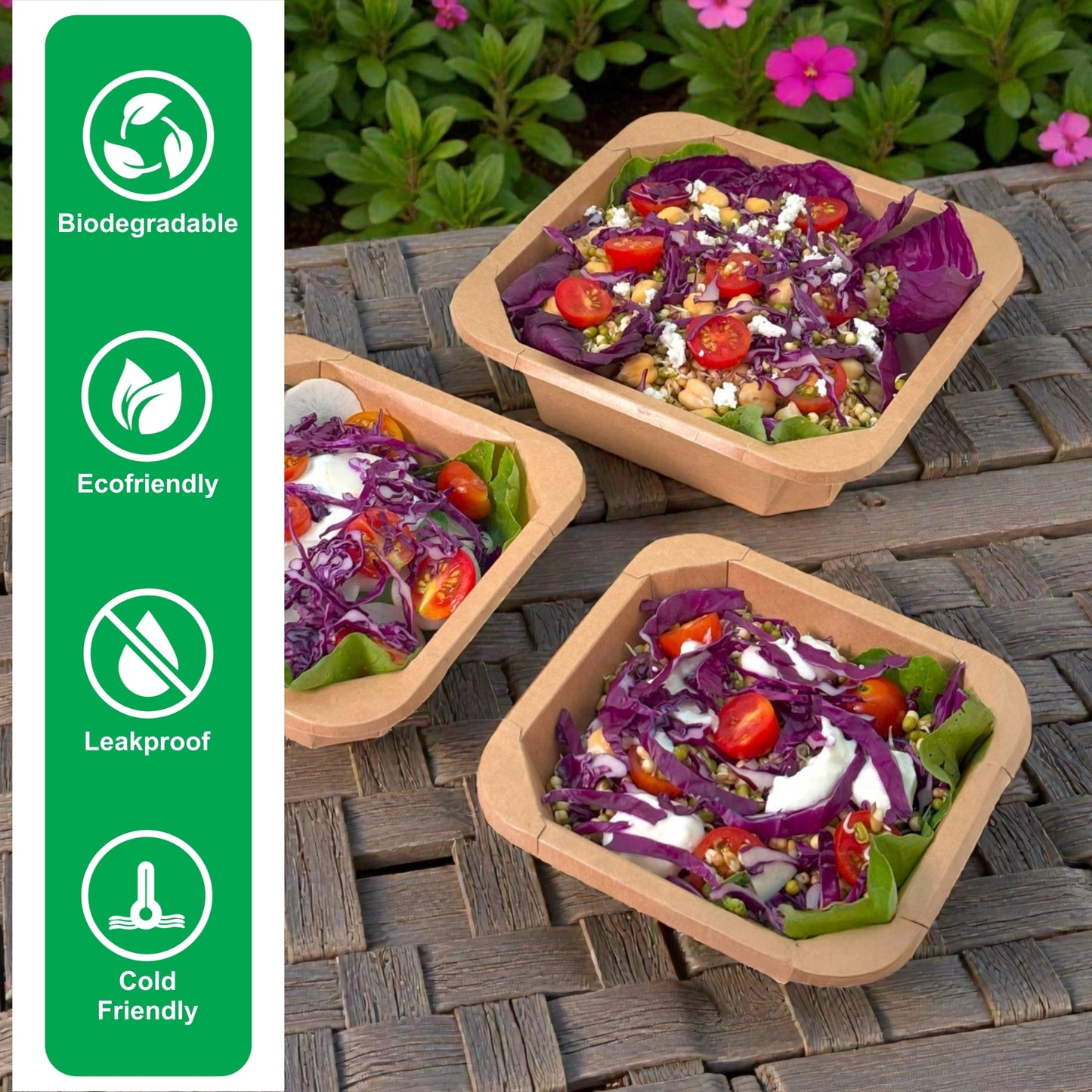 26 oz Square Paper Container