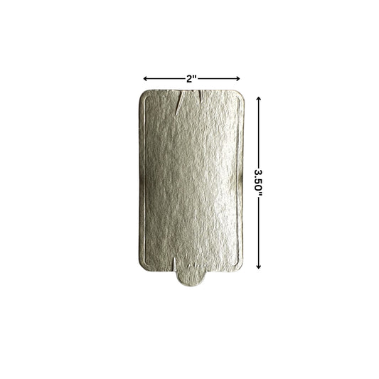 Cake Pastry Board – Rectangle Gold (3.5 x 2)