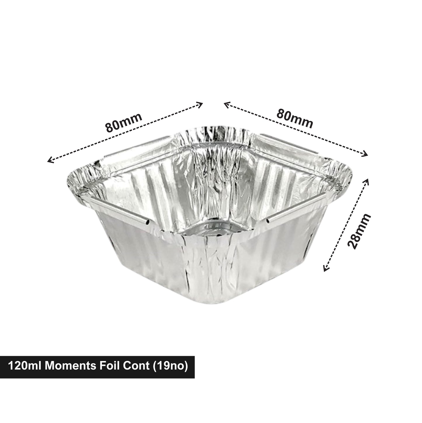 120ml Moments Foil Cont (19no)