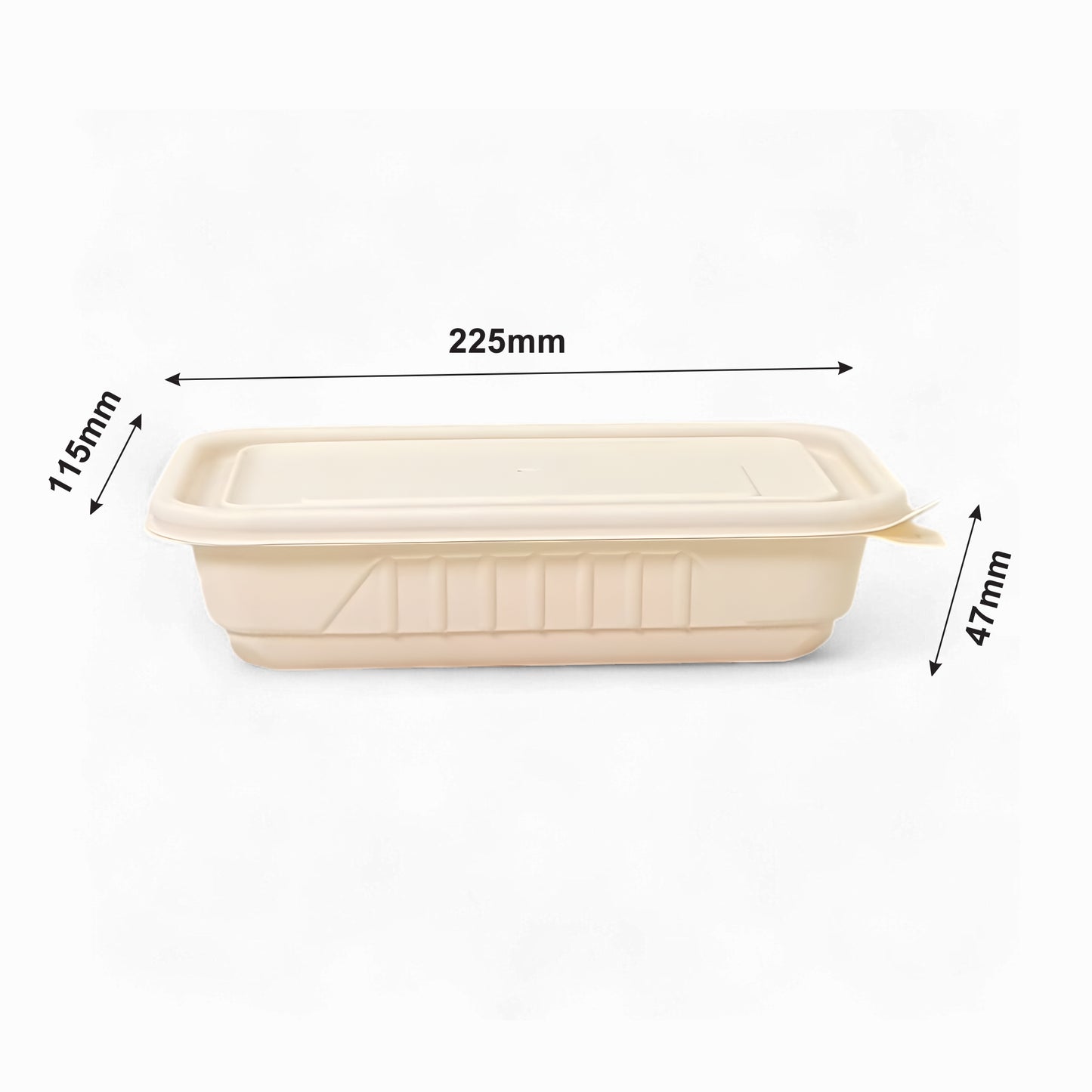 DB 500ml Cornstarch Lunch Container (WL)