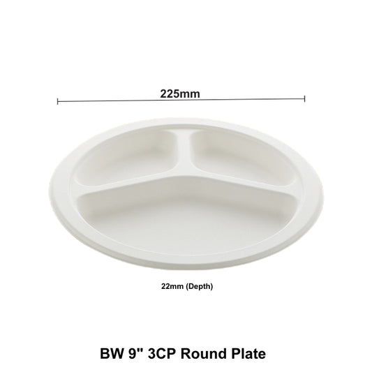 BW 9" 3CP Round Plate