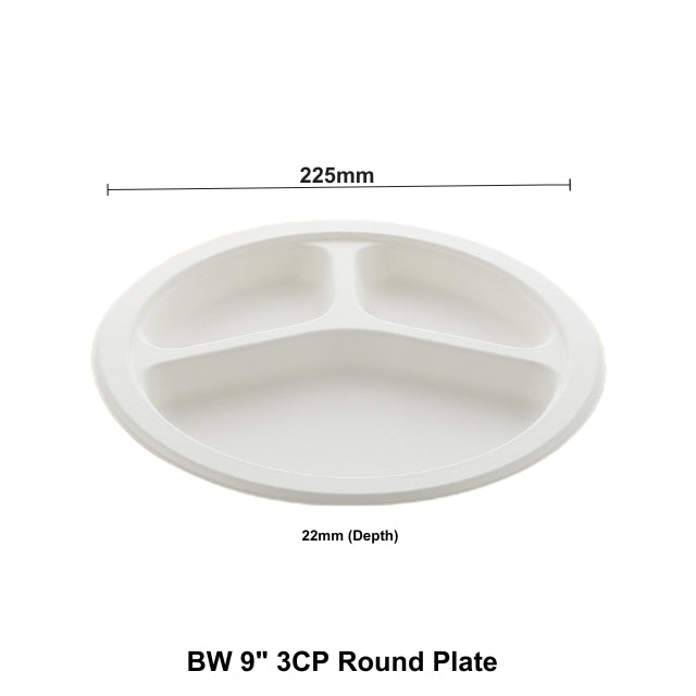 BW 9" 3CP Round Plate