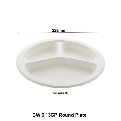 BW 9" 3CP Round Plate