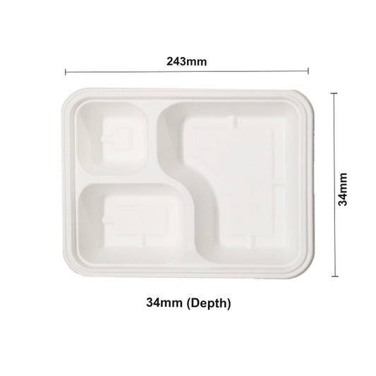 BW 3Cp Meal Tray New with lid