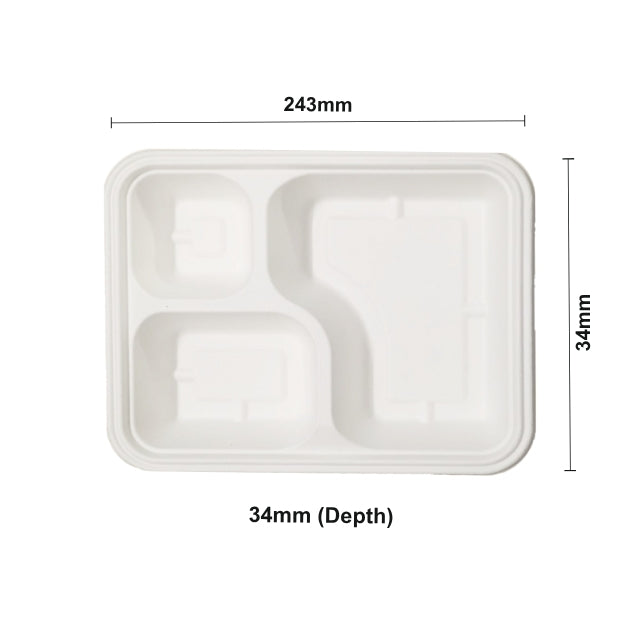 BW 3Cp Meal Tray New with lid