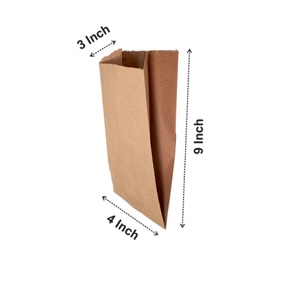 501 V Bottom MF Kraft Bag