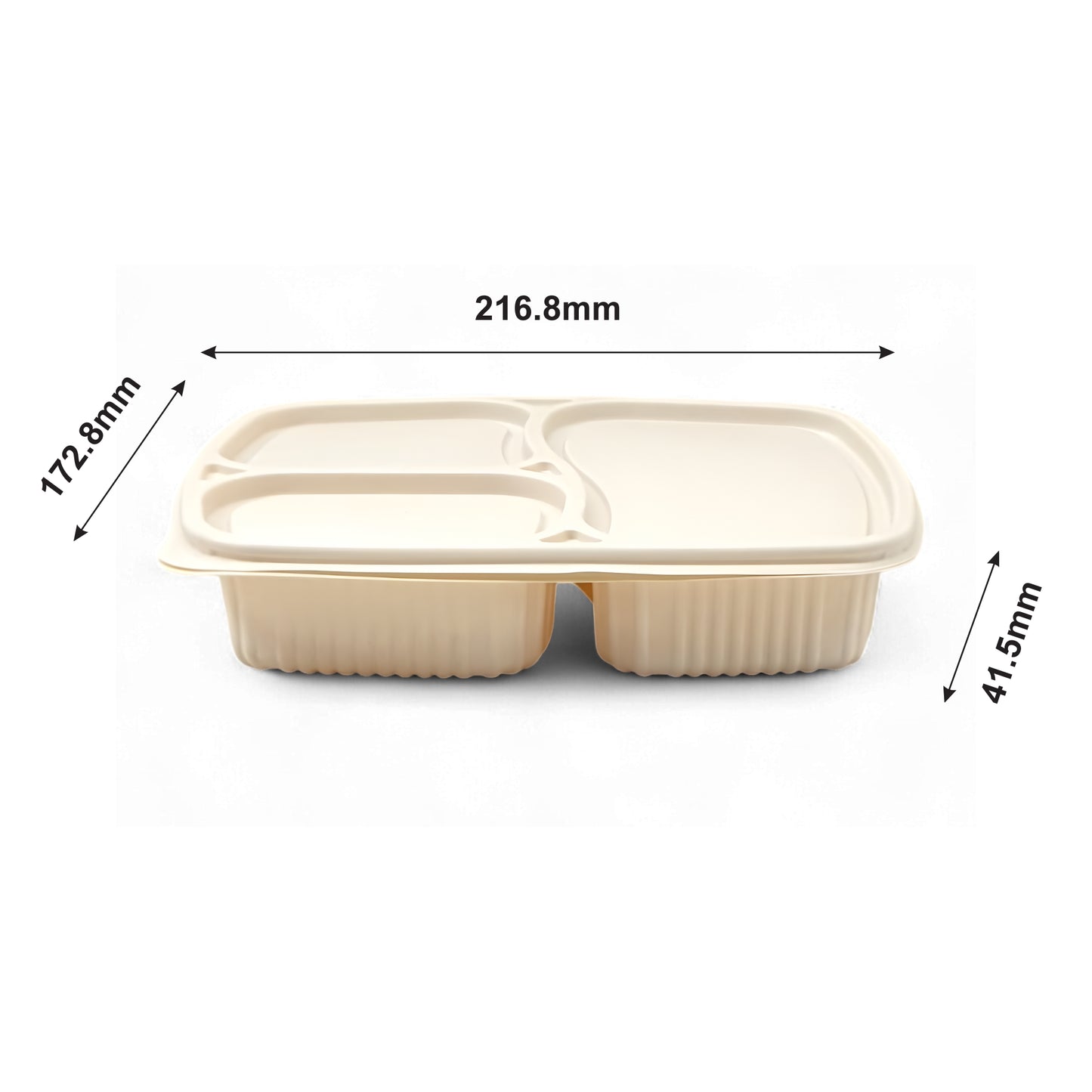 DB 3CP Cornstarch Meal Tray (WL)