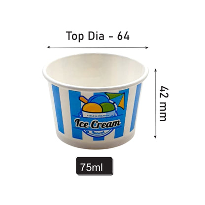 75 ML Ice Cream Cup – 2 PE