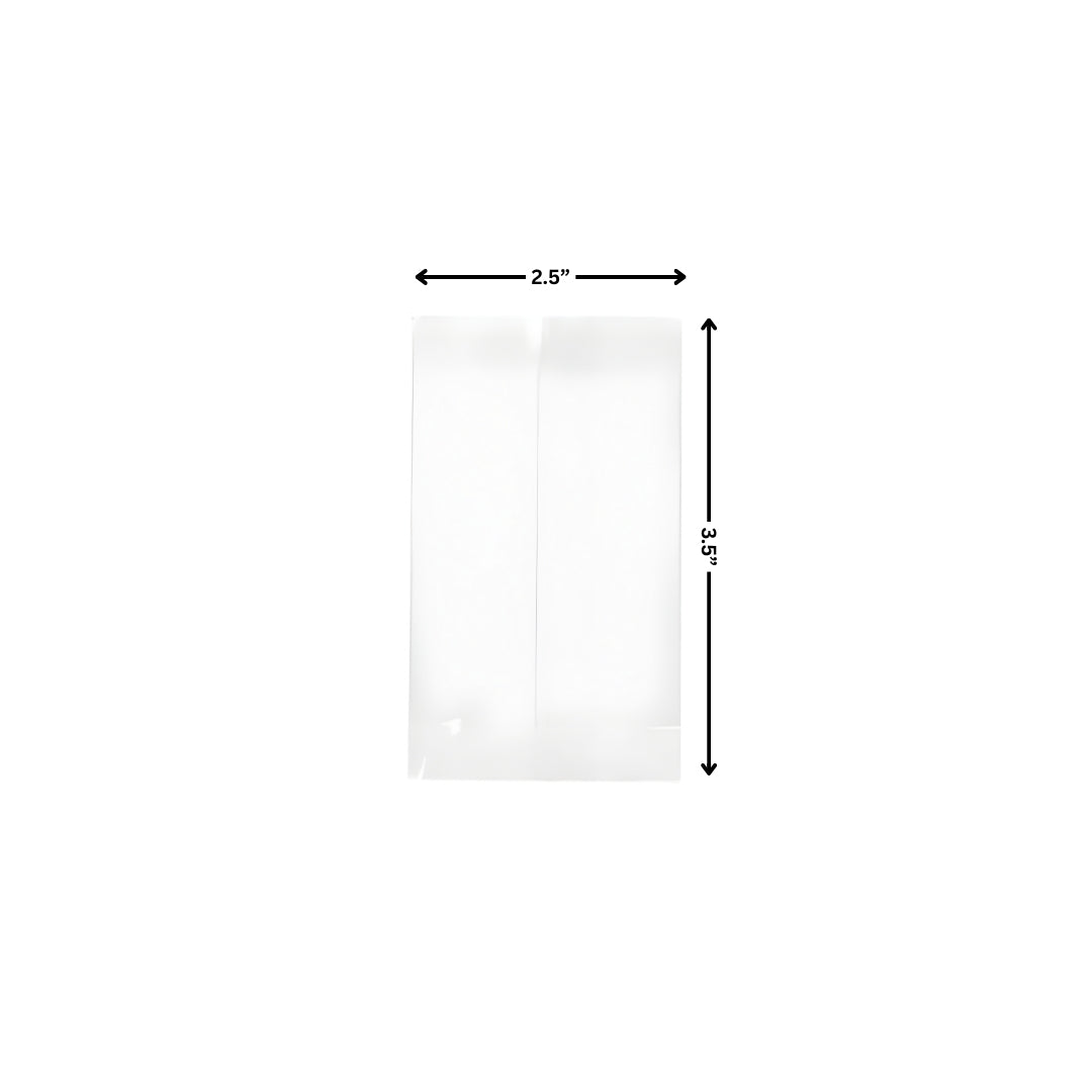Transparent Center Seal Pouches ( 2.5x3.5 Inch )