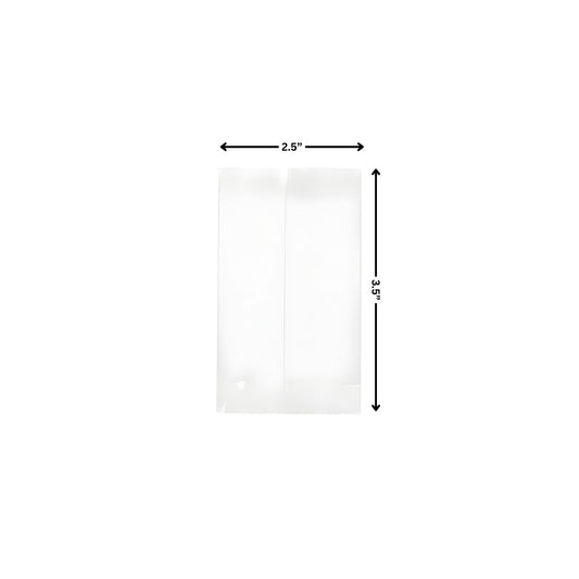Transparent Center Seal Pouches ( 2.5x3.5 Inch )