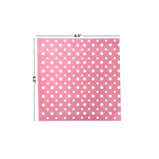Bento Cake Liner (Pink Polka)
