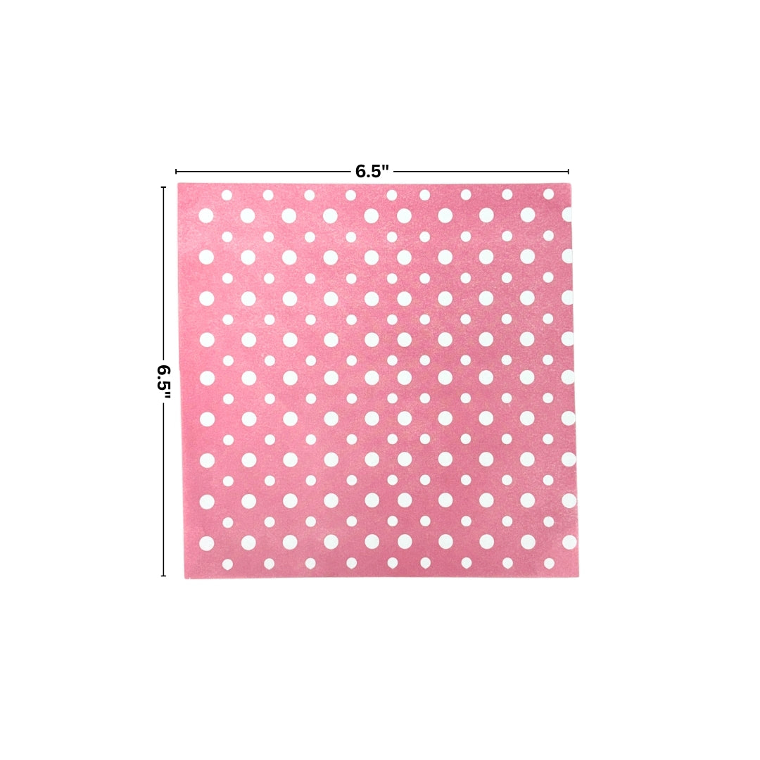 Bento Cake Liner (Pink Polka)