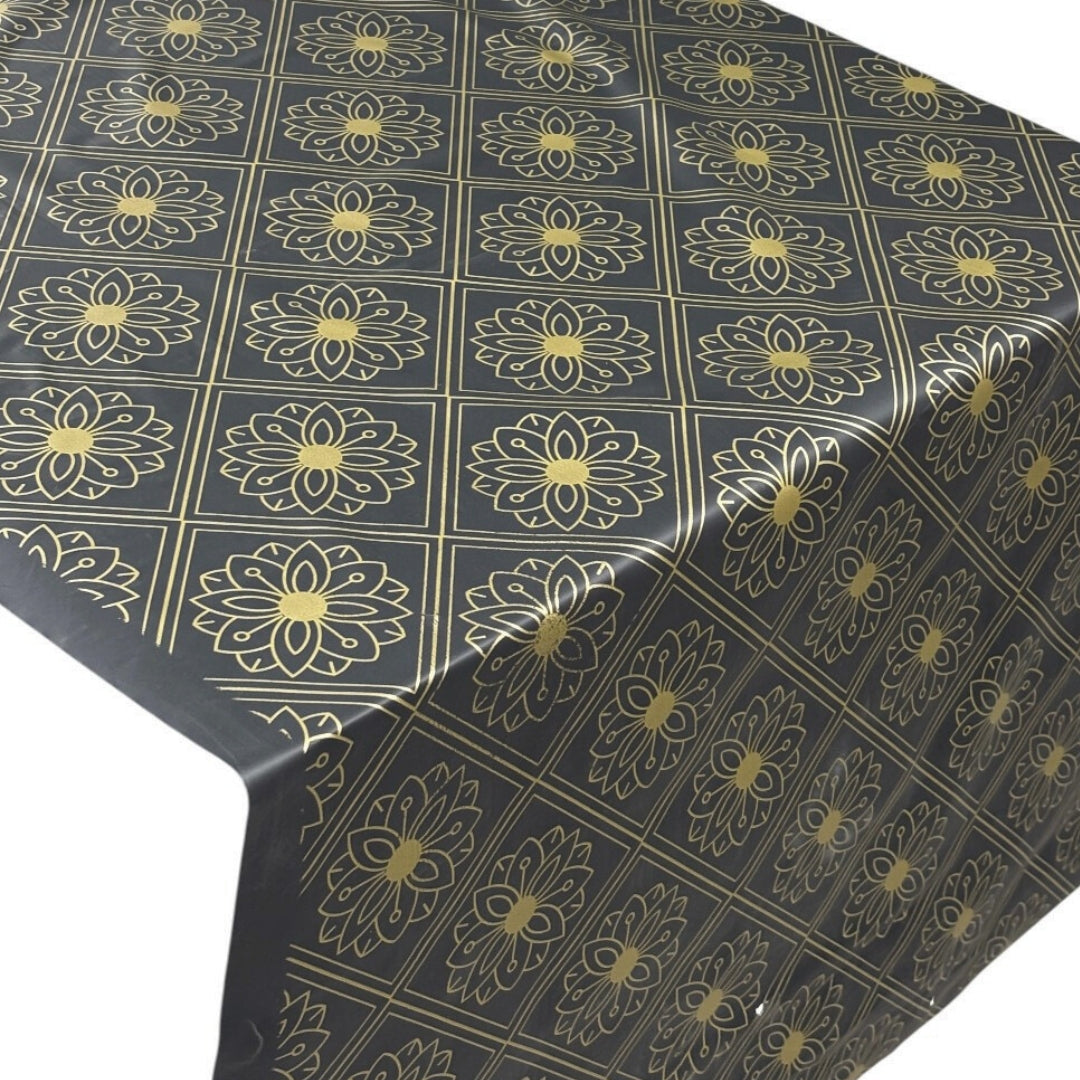 Diamond Flower Table Roll (GOLD , BLACK )