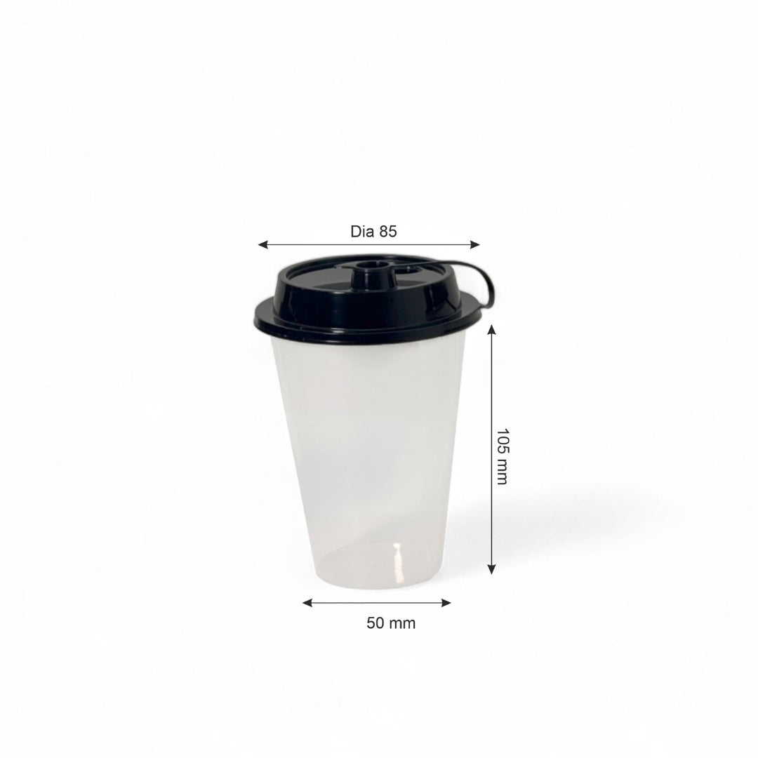300 ml Paknserve Sipper Container with Black Lid (85D)