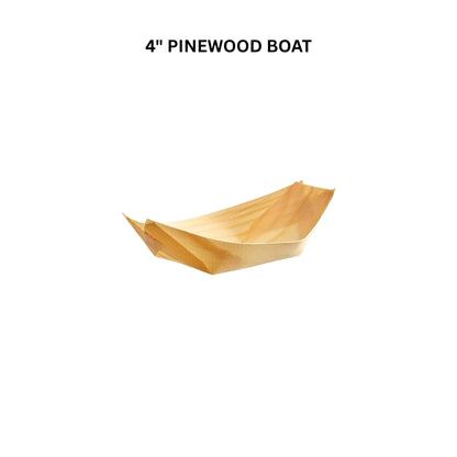 4 Inch Pinewood Boat Tray