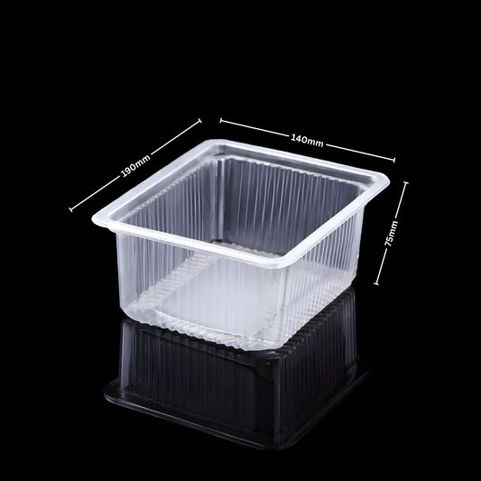 190 × 140 × 75 mm PP Rectangular Tray