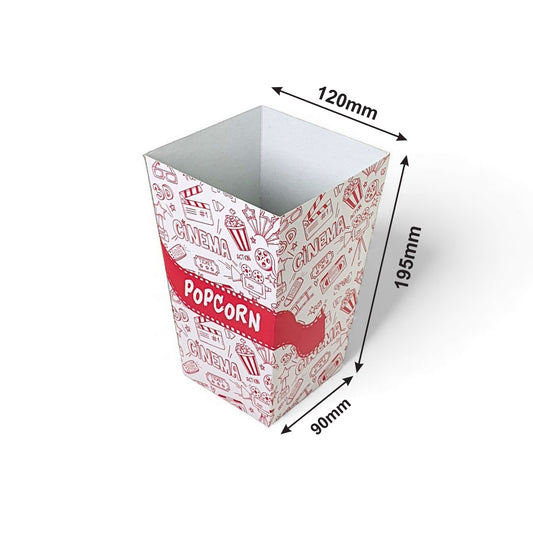 PNS 64 OZ Square Popcorn Box