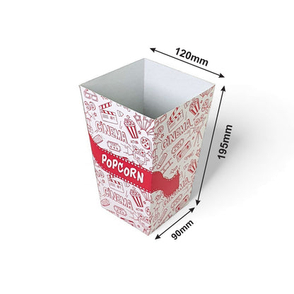 PNS 64 OZ Square Popcorn Box