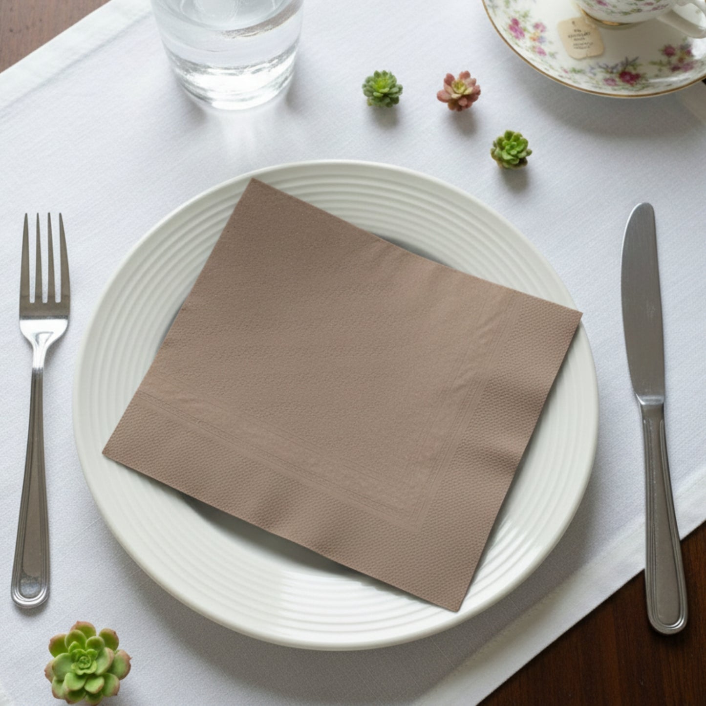 Dinner Tissue 16x16 2 Ply Brown