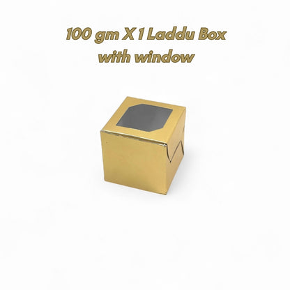 Golden Sweet Box 100g x 1 Laddu (With Window)