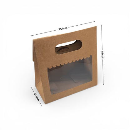 2 Jar Kraft Carry Bag with Window