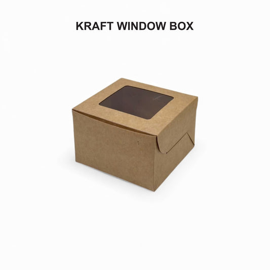 Kraft Window Box 3 x 3 x 2 (280 GSM)
