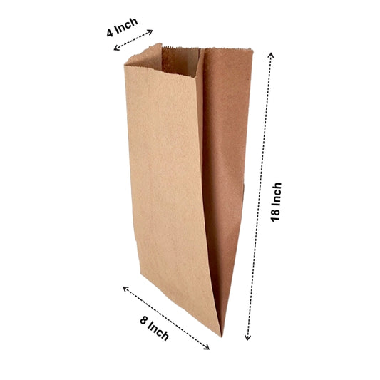 506 V Bottom MF Kraft Bag