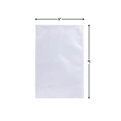 Vacuum Pouch Both Side Transparent – 3 Side Seal 5 x 8