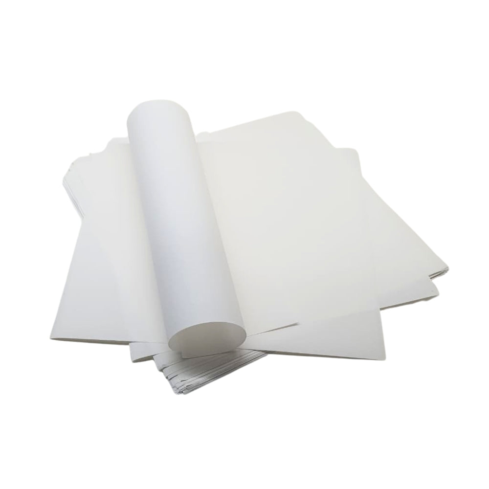 Ecowrap Plain Cut Sheet 12 x 12 inch White color (250 Sheets) Butter Paper