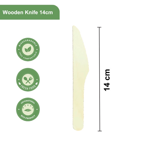 Wooden Knife 14cm